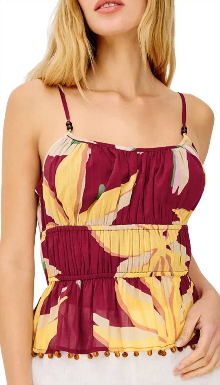 NEW RAILS theda tank top in red palma